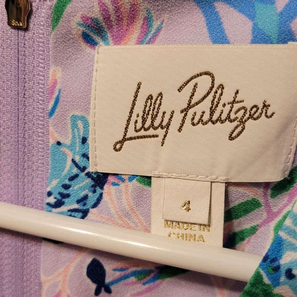 Lilly pulitzer Multi Seacret Escape Edita Shift Dress Size 4 - Picture 3 of 4